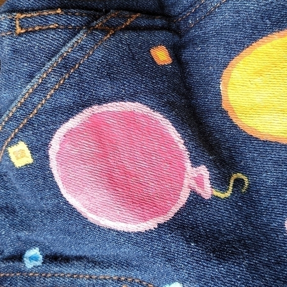 Levi's Jean Overall Paw Patrol Fabric Paint Denim Custom Toddler sz.2-5T Unisex - Picture 14 of 16